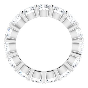10K White Gold 4 CTW Lab-Grown Diamond Eternity Band Size 5