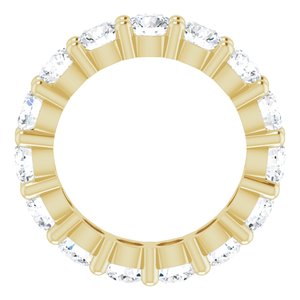 10K Yellow Gold 4 CTW Lab-Grown Diamond Eternity Band Size 5