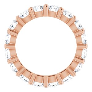 10K Rose Gold 4 1/3 CTW Lab-Grown Diamond Eternity Band Size 7.75