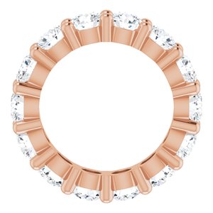 10K Rose Gold 3 3/4 CTW Lab-Grown Diamond Eternity Band Size 4.25