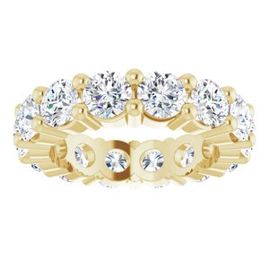 10K Yellow Gold 3 3/4 CTW Lab-Grown Diamond Eternity Band Size 4.25