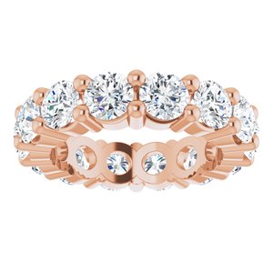 10K Rose Gold 3 3/4 CTW Natural Diamond Eternity Band Size 4.25