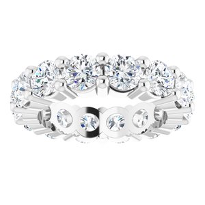 10K White Gold 3 3/4 CTW Lab-Grown Diamond Eternity Band Size 4.25