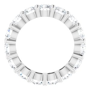10K White Gold 4 CTW Natural Diamond Eternity Band Size 5.75