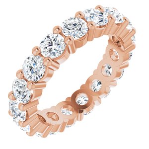 10K Rose Gold 4 1/2 CTW Lab-Grown Diamond Eternity Band Size 9