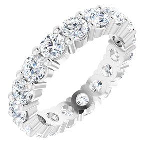 10K White Gold 4 1/2 CTW Natural Diamond Eternity Band Size 9