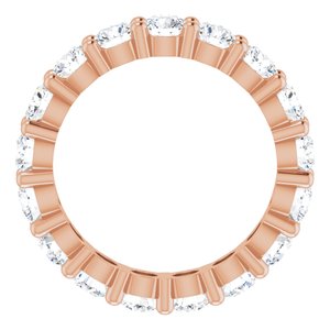 10K Rose Gold 4 1/2 CTW Lab-Grown Diamond Eternity Band Size 9