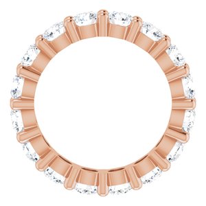 10K Rose Gold 4 1/3 CTW Lab-Grown Diamond Eternity Band Size 8