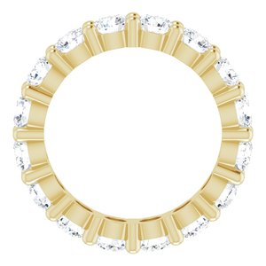 14K Yellow Gold 4 1/3 CTW Lab-Grown Diamond Eternity Band Size 8
