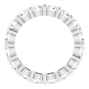 10K White Gold 4 1/3 CTW Lab-Grown Diamond Eternity Band Size 8