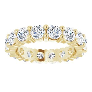 14K Yellow Gold 4 1/3 CTW Lab-Grown Diamond Eternity Band Size 8