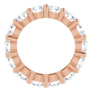 10K Rose Gold 3 3/4 CTW Natural Diamond Eternity Band Size 4.5