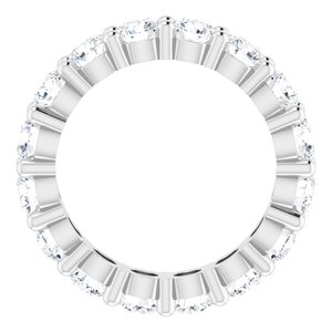 10K White Gold 4 1/3 CTW Lab-Grown Diamond Eternity Band Size 7.5