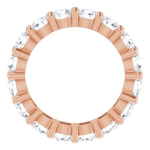 10K Rose Gold 4 1/3 CTW Lab-Grown Diamond Eternity Band Size 7.5