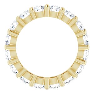 10K Yellow Gold 4 1/3 CTW Lab-Grown Diamond Eternity Band Size 7.5