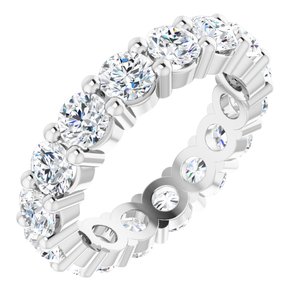 10K White Gold 4 1/3 CTW Lab-Grown Diamond Eternity Band Size 7.5