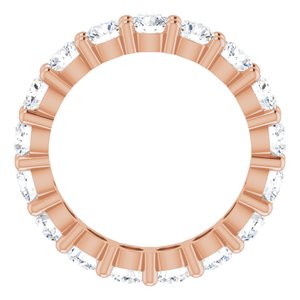 10K Rose Gold 4 1/2 CTW Lab-Grown Diamond Eternity Band Size 8.5