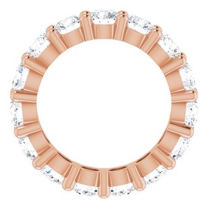 14K Rose Gold 4 CTW Lab-Grown Diamond Eternity Band Size 5.5