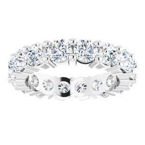 10K White Gold 4 1/3 CTW Lab-Grown Diamond Eternity Band Size 6.75
