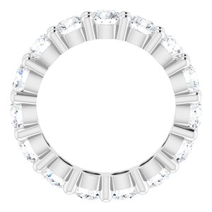 10K White Gold 4 CTW Lab-Grown Diamond Eternity Band Size 6.25