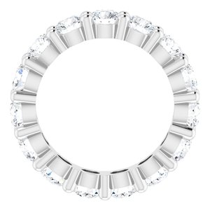 14K White Gold 4 CTW Lab-Grown Diamond Eternity Band Size 6.5