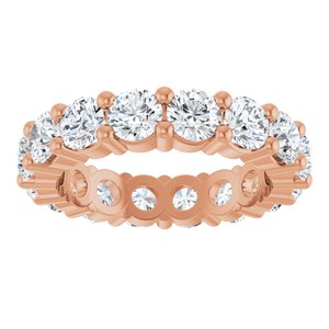 10K Rose Gold 4 1/3 CTW Lab-Grown Diamond Eternity Band Size 7