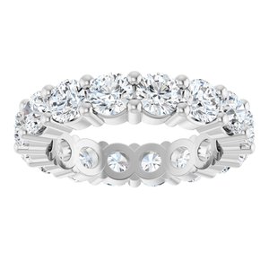10K White Gold 4 1/3 CTW Natural Diamond Eternity Band Size 7