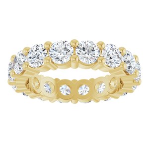 10K Yellow Gold 4 1/3 CTW Natural Diamond Eternity Band Size 7