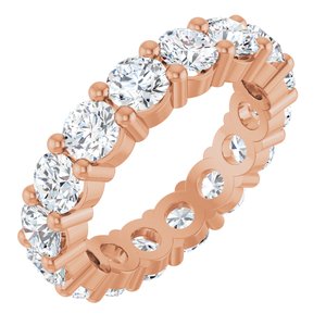 10K Rose Gold 4 1/3 CTW Natural Diamond Eternity Band Size 7