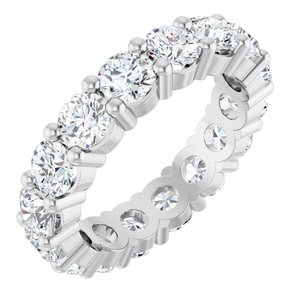 10K White Gold 4 1/3 CTW Lab-Grown Diamond Eternity Band Size 7