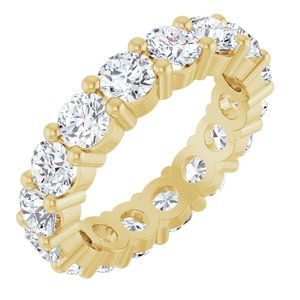 10K Yellow Gold 4 1/3 CTW Natural Diamond Eternity Band Size 7