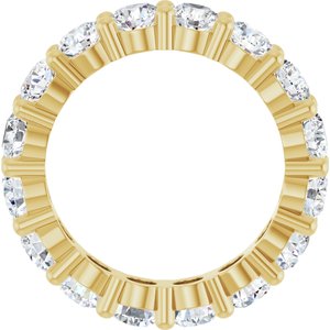 14K Yellow Gold 4 1/3 CTW Lab-Grown Diamond Eternity Band Size 7