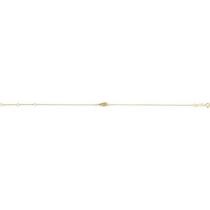 14K Yellow Gold Accented Angel Wing 6 1/2-7 1/2" Bracelet Mounting – image 2