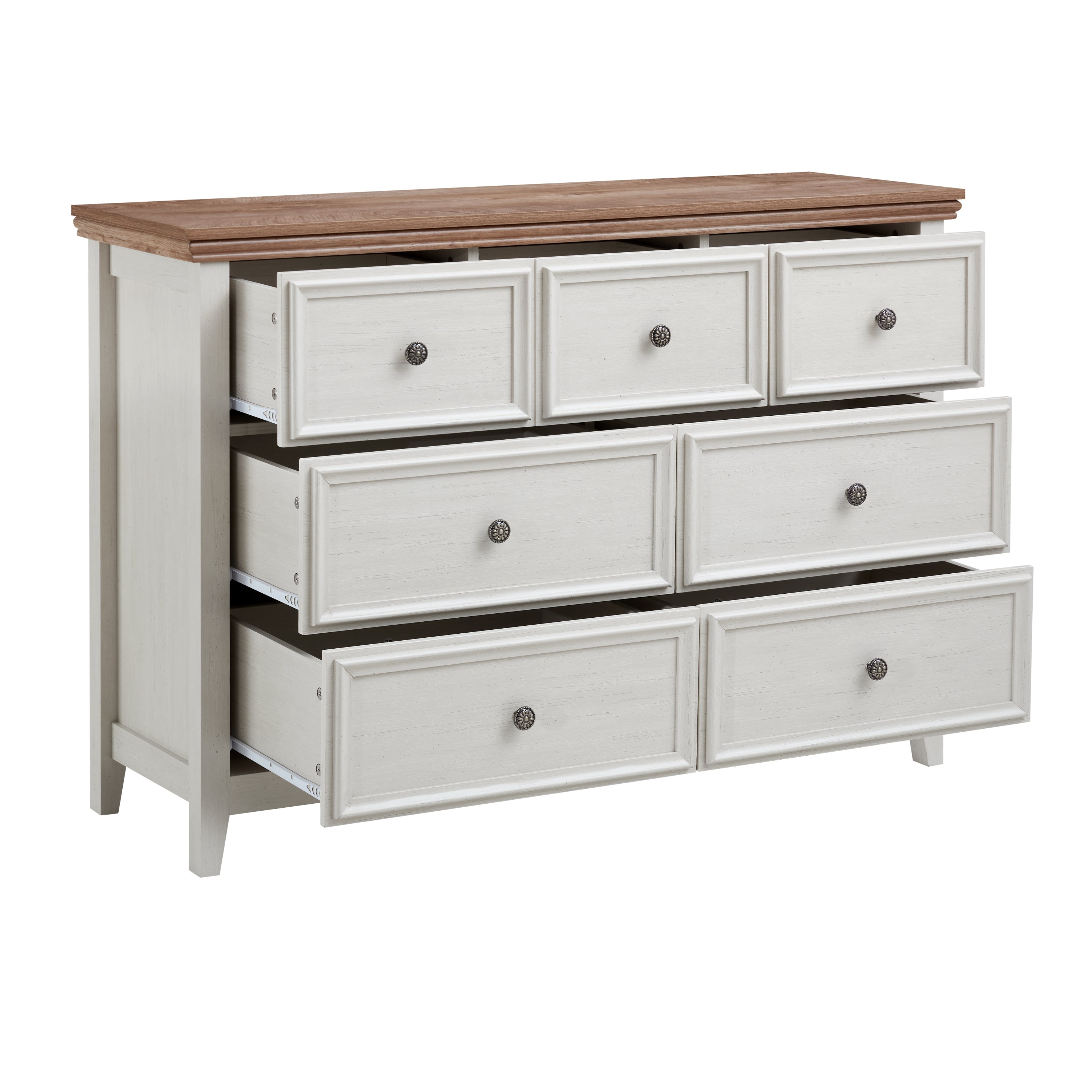 Modern 7 Drawers Dresser 7 Drawers Cabinet,Chest of Drawers Closet Organizers and Storage Clothes Storage Drawers Cabinet for Living Room, Farmhouse Dresser Organizer BEIGE