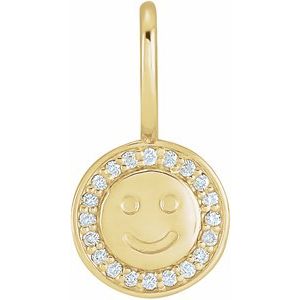 Sterling Silver Smiley Face Charm/Pendant Mounting – image 7