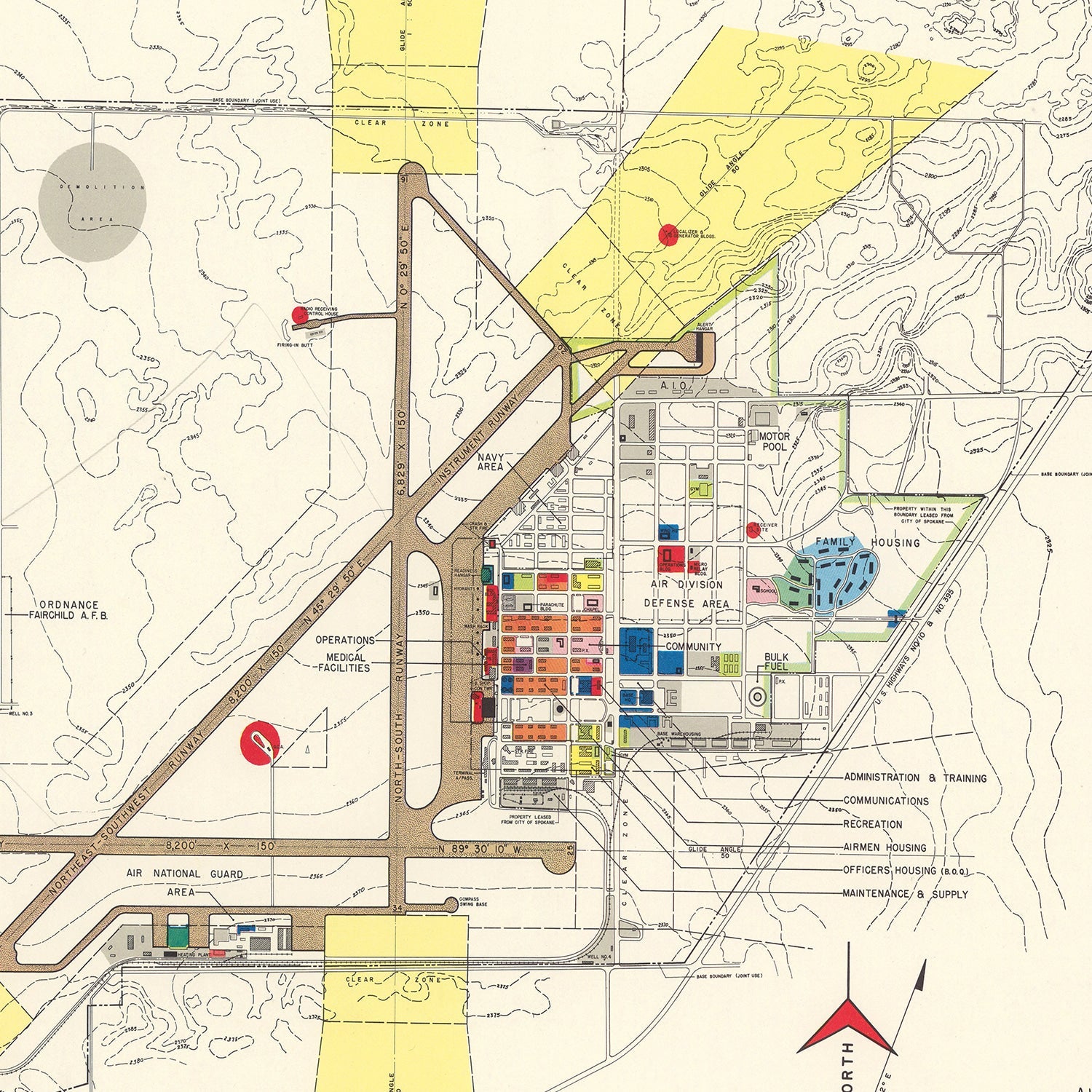 Vintage Map of Geiger field, 1952