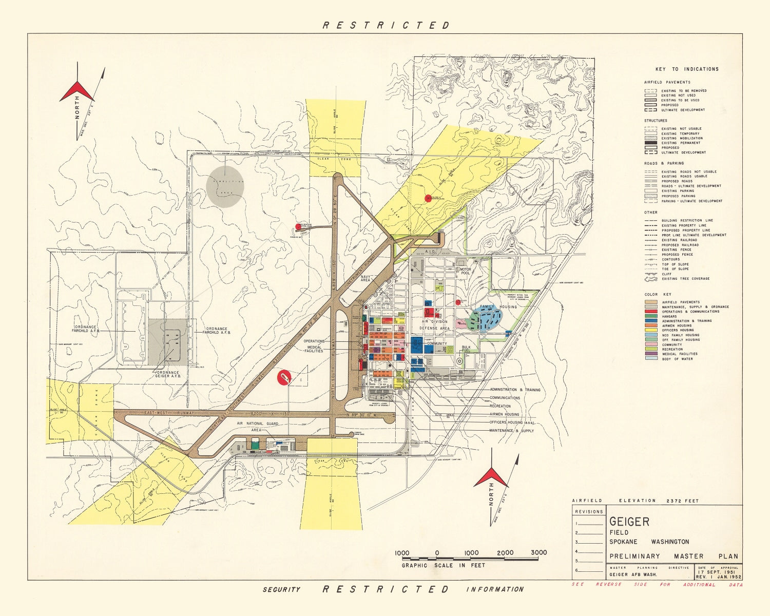 Vintage Map of Geiger field, 1952