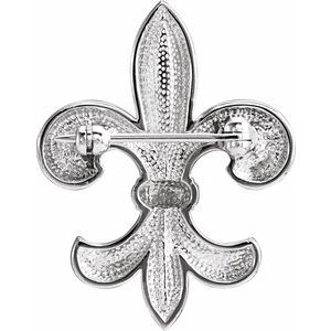 Sterling Silver Fleur-de-Lis Brooch