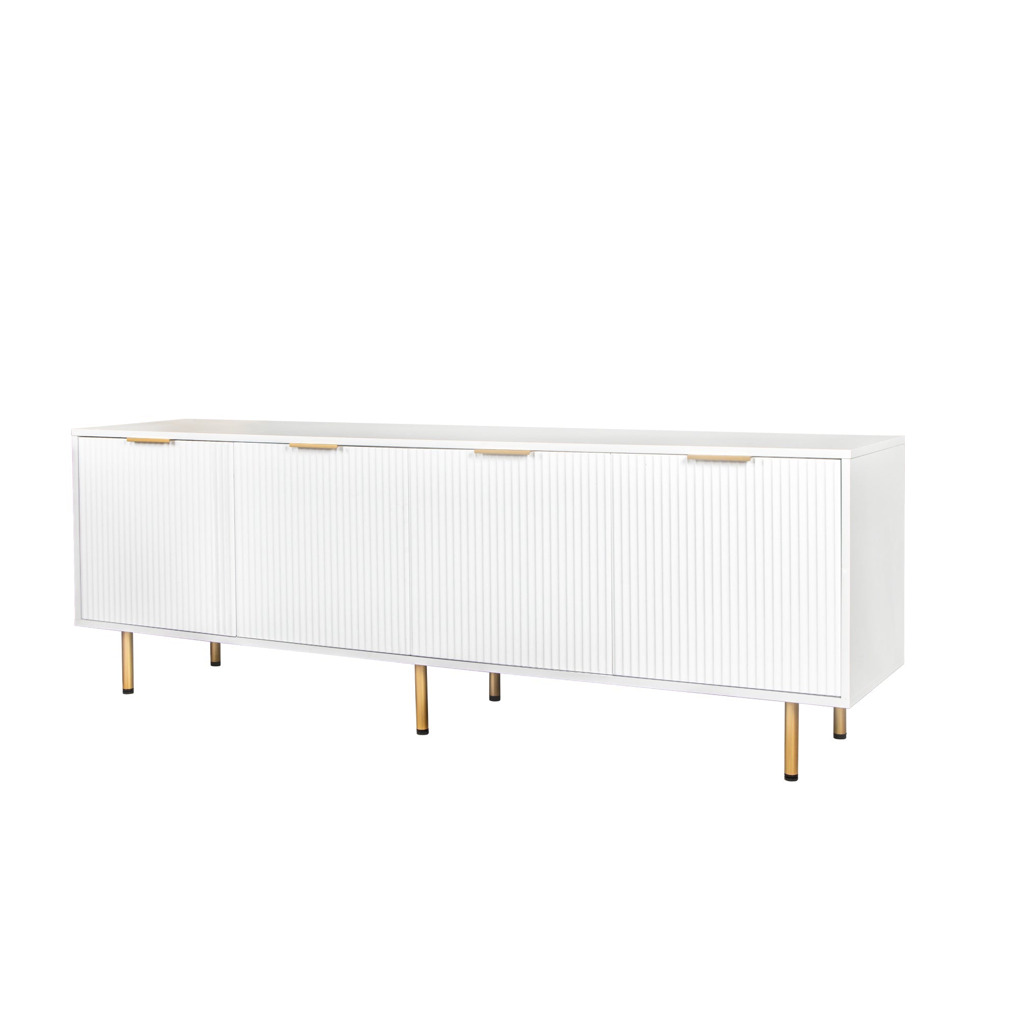 Modern warm white TV cabinet for 80 inch TV Stands, for Living Room Bedroom