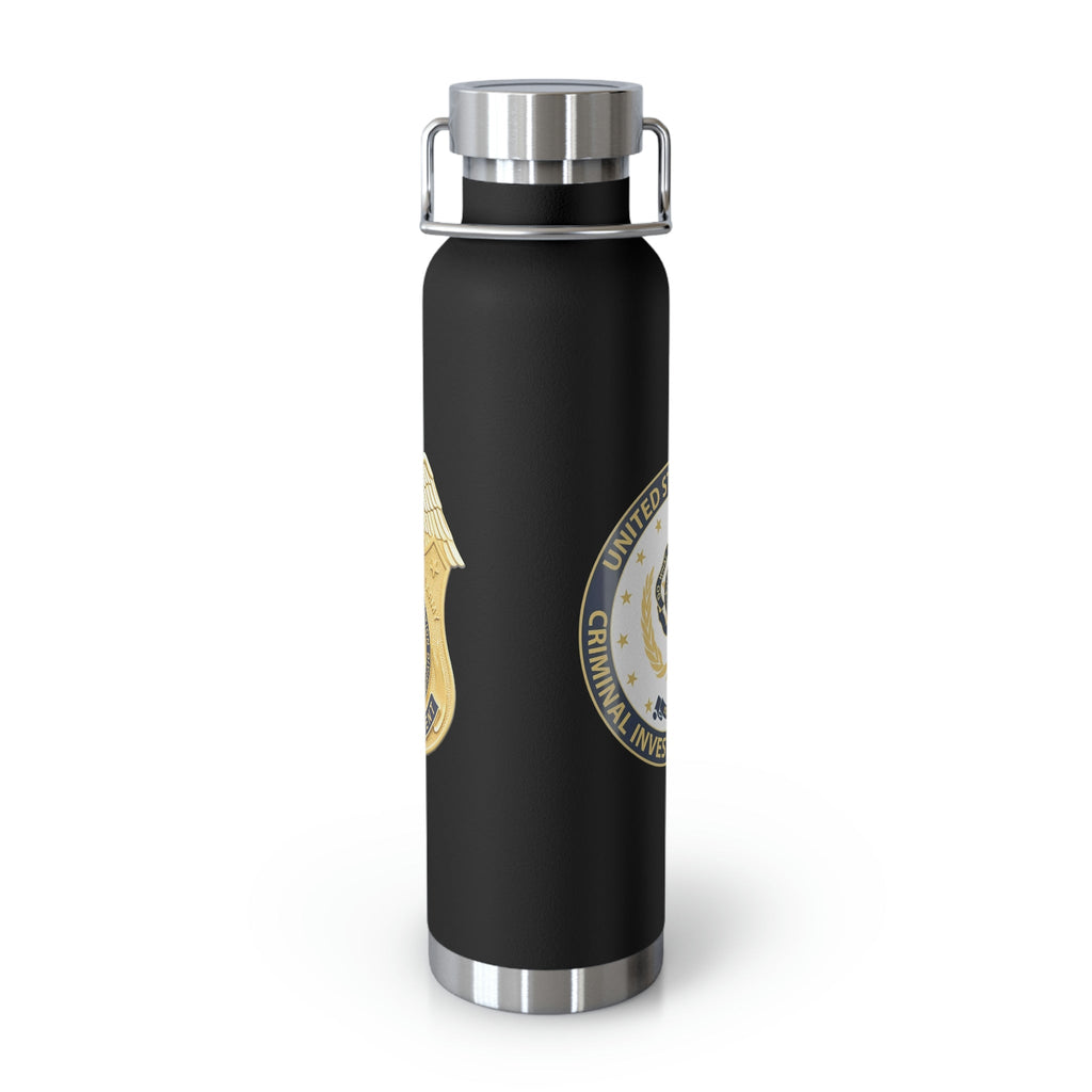 Army CID Badge and Seal - Copper Vacuum Insulated Bottle, 22oz
