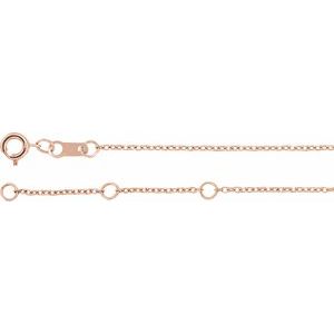 14K Rose Gold Natural Multi-Gemstone Bar 6 1/2-7 1/2" Bracelet