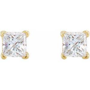 14K Yellow Gold 3/4 CTW Natural Diamond Earrings – image 2