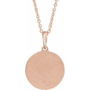 14K Rose Gold Natural Multi-Gemstone Petite Moon & Star 18" Necklace