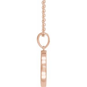 14K Rose Gold Natural Multi-Gemstone Petite Moon & Star 18" Necklace