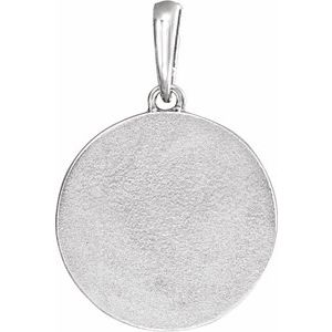 Sterling Silver Natural Multi-Gemstone Petite Moon & Star Pendant