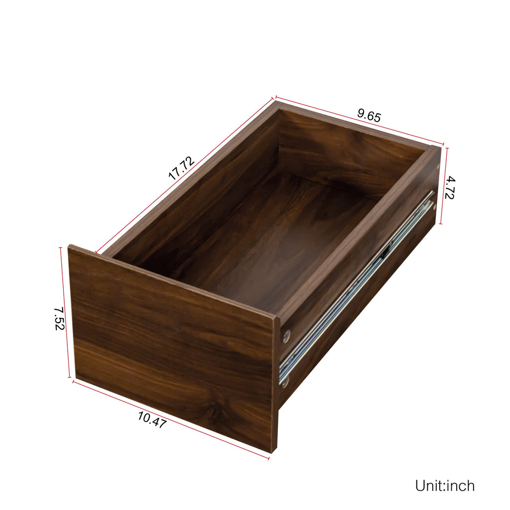 70.87' H Display Storage  Cabinet , 4-Tier Shelf, 3 Side Drawers & 4 small display shelves , Modern Wooden Tall Bookshelf Bookcase for Living Room Home Office