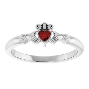 Accented Claddagh Ring