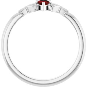 Accented Claddagh Ring