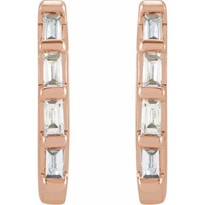 Baguette Huggie Earrings