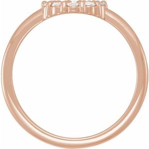14K Rose Gold 1/5 CTW Natural Diamond Rose-Cut Halo-Style Ring